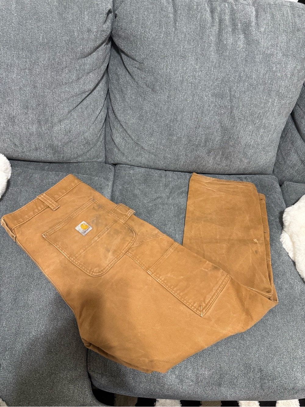 Carhartt Men’s Canvas Cargo Pants in Carhartt Brown